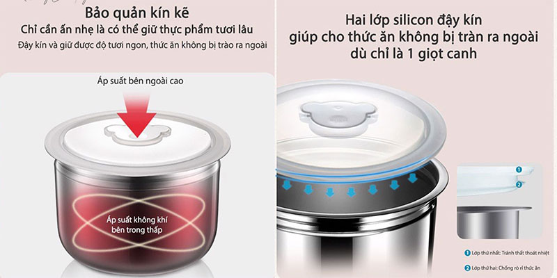 Hộp cơm điện Bear DFH-B20S6 - Hàng chính hãng