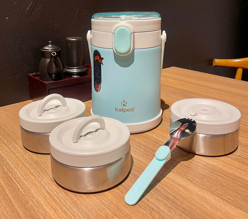 Hộp cơm giữ nhiệt inox 3 ngăn Kalpen E7 - Hàng chính hãng