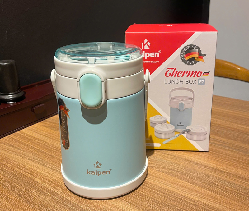 Hộp cơm giữ nhiệt inox 3 ngăn Kalpen E7 - Hàng chính hãng