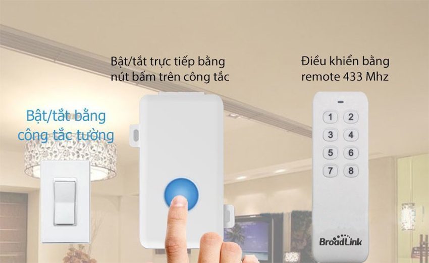 Hộp công tắc thông minh Broadlink WIFI SC1PRO - Hàng chính hãng