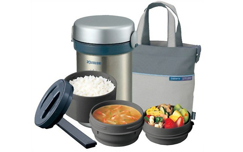 Hộp cơm giữ nhiệt Zojirushi SL-NC09-ST - Hàng chính hãng