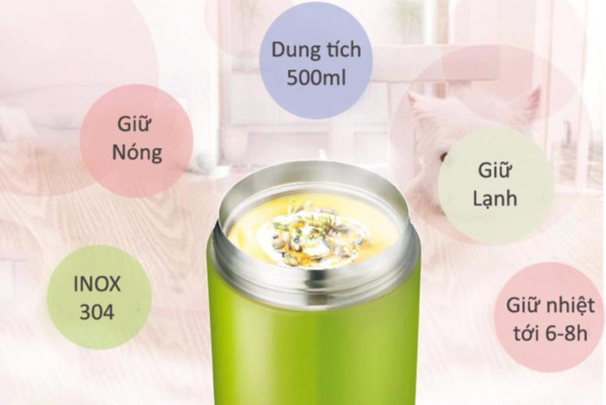 Hộp giữ nhiệt đựng thức ăn Lock&Lock LHC8024 (500ml) - Hàng chính hãng