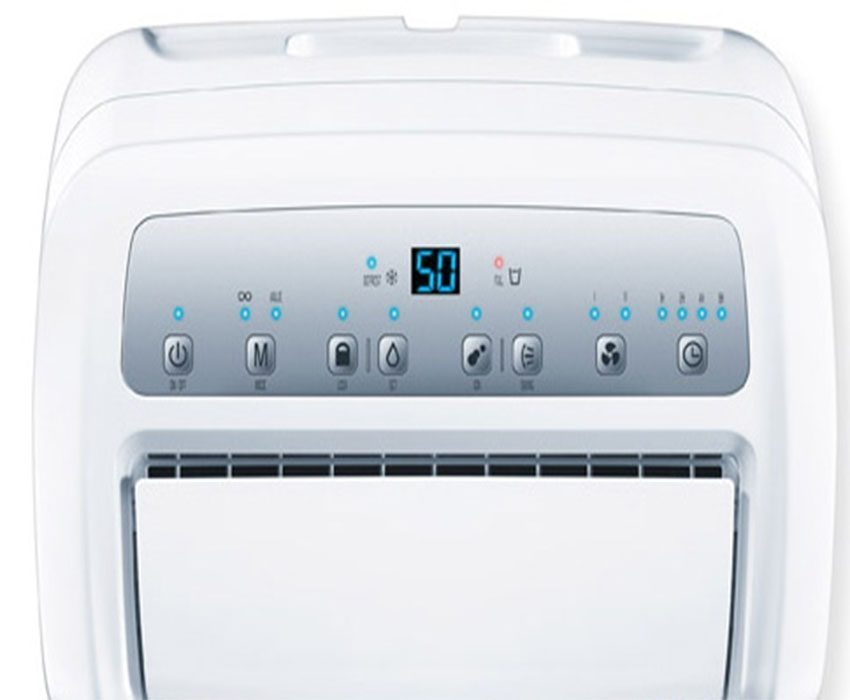 màn hình và bảng điều khiển của Máy hút ẩm công nghiệp Beurer LE60