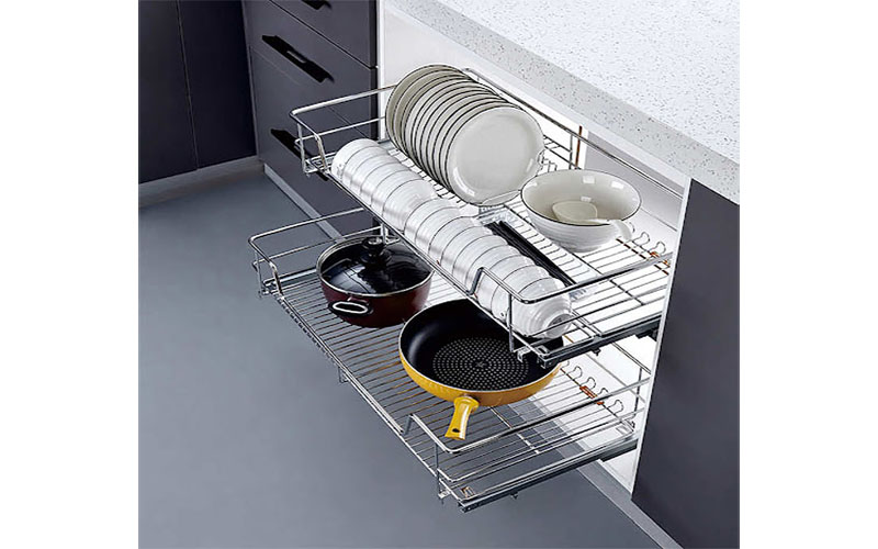 Kệ đựng xoong nồi nan tròn Gerari GN7.T700 - Hàng chính hãng