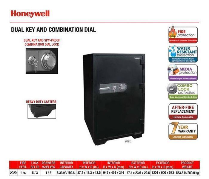 Két sắt Honeywell 2020 - Hàng chính hãng