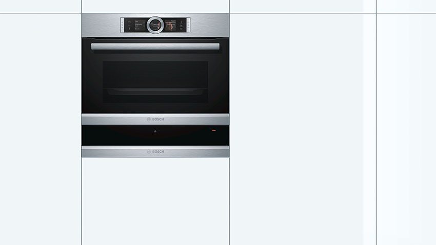 Khay giữ ấm Bosch BIC630NS1B với thiết kế lắp âm tủ sang trọng