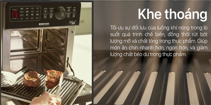 Thiết kế của Khay nướng bít tết nồi chiên không dầu 2GOOD S19/S20