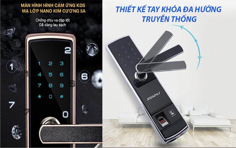 Thiết kế của Khóa cửa điện tử Kaadas 5155