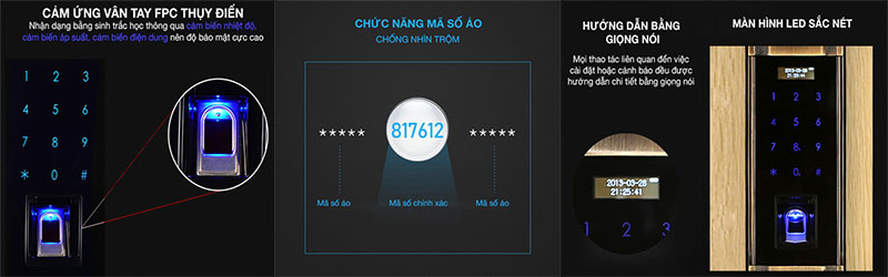 Khóa cửa điện tử Kaadas 6001 - Hàng chính hãng