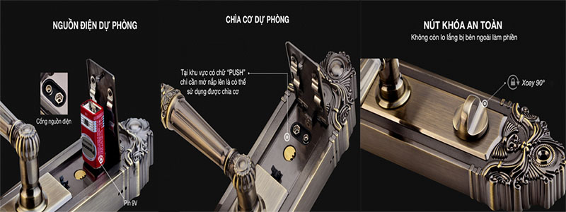 Khóa cửa điện tử Kaadas 6001 - Hàng chính hãng