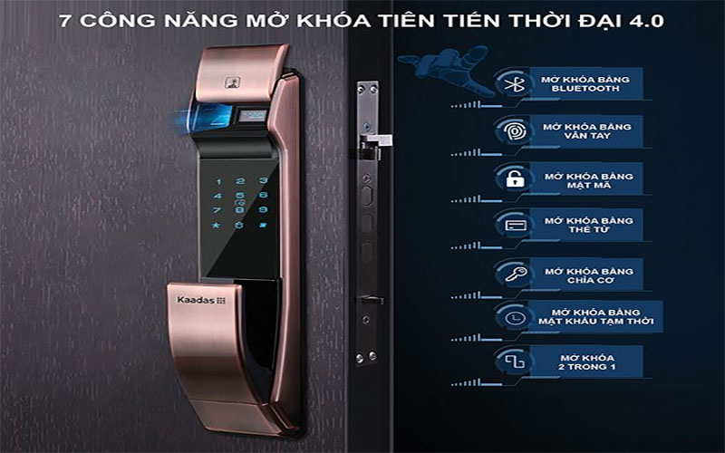 Khóa cửa điện tử Kaadas K7 - Hàng chính hãng