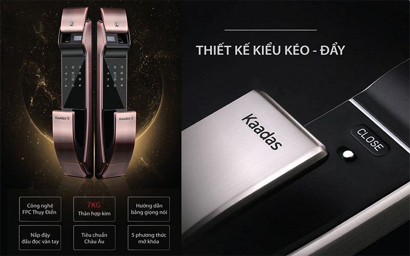 Khóa cửa điện tử Kaadas K7-5 - Hàng chính hãng