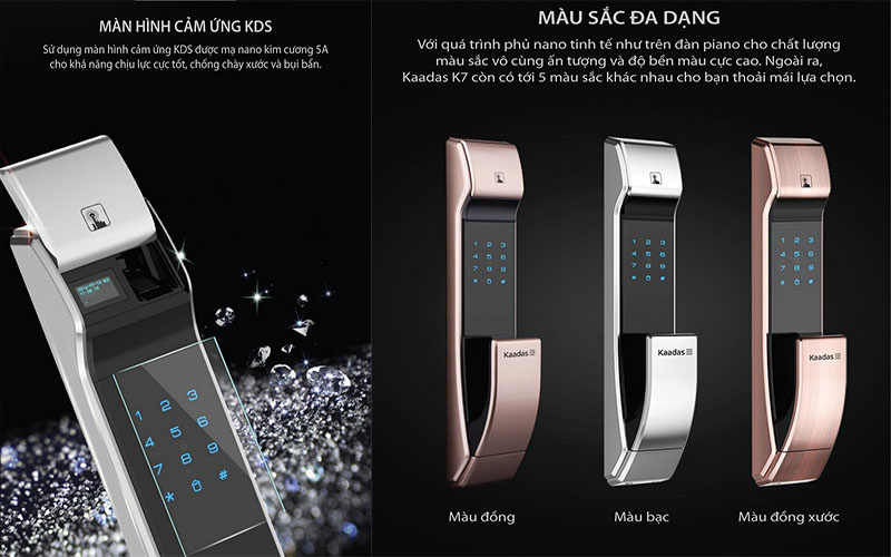 Khóa cửa điện tử Kaadas K7-5 - Hàng chính hãng