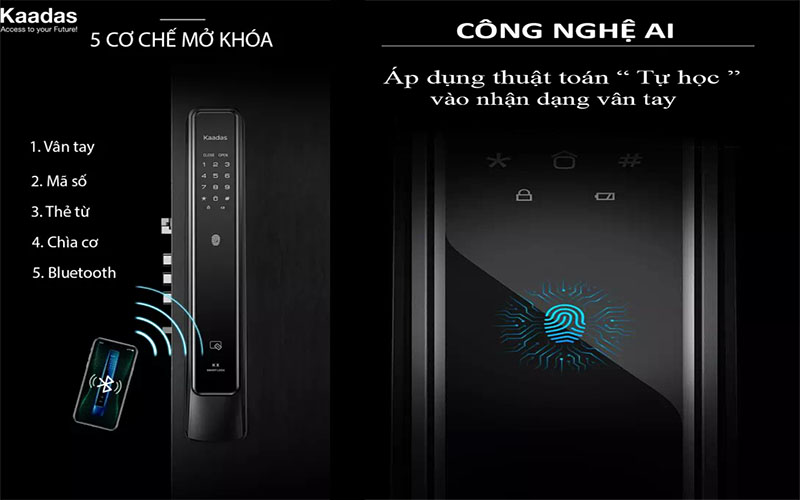 Khóa điện tử Kaadas KX-T - Hàng chính hãng