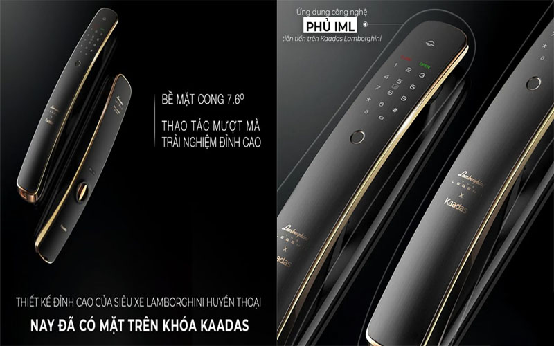 Khóa cửa điện tử Kaadas Lamborghini - Hàng chính hãng
