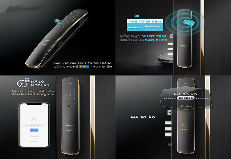 Khóa cửa điện tử Kaadas Lamborghini - Hàng chính hãng