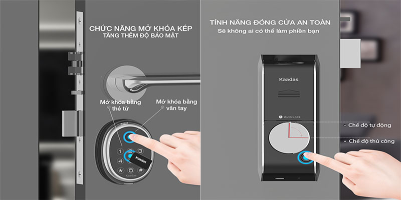 Khóa cửa điện tử Kaadas M9-5 - Hàng chính hãng