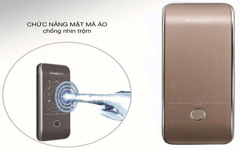 Chức năng mật mã ảo chống trộm của Khóa cửa điện tử Kaadas R7-5