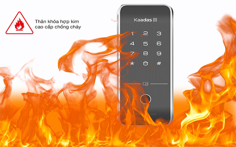 Chất liệu chịu nhiệt cao của Khóa cửa điện tử Kaadas R7-5
