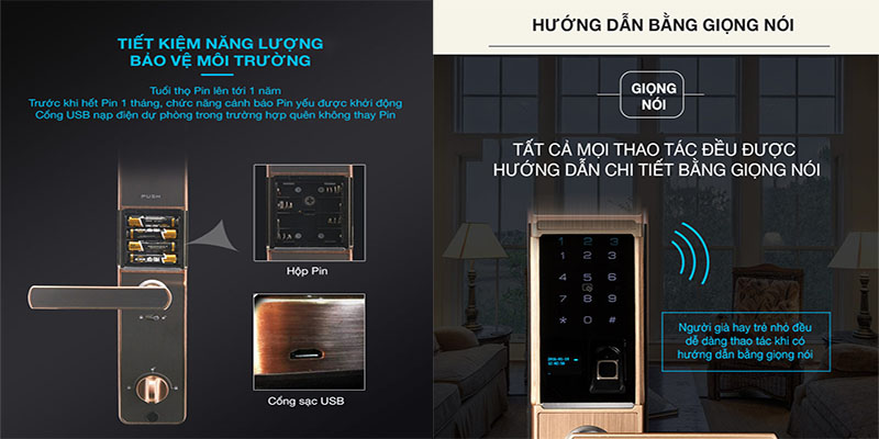 Khóa cửa điện tử Kaadas V5 - Hàng chính hãng