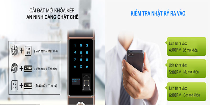 Khóa cửa điện tử Kaadas V5 - Hàng chính hãng