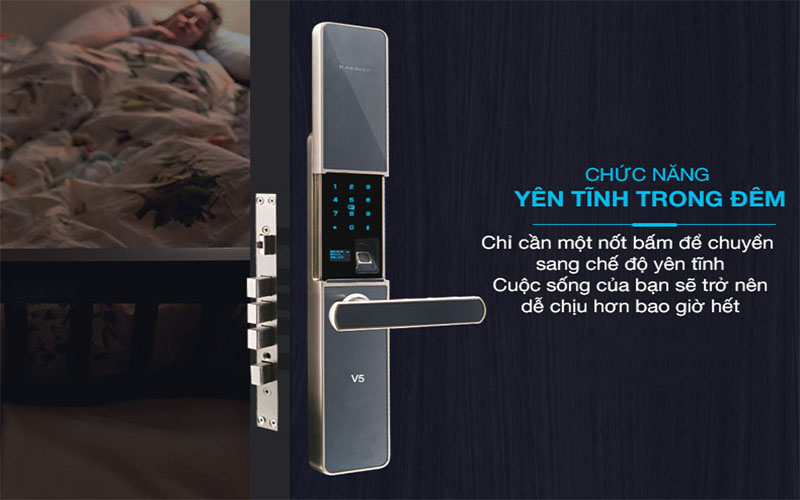 Khóa cửa điện tử Kaadas V5 - Hàng chính hãng