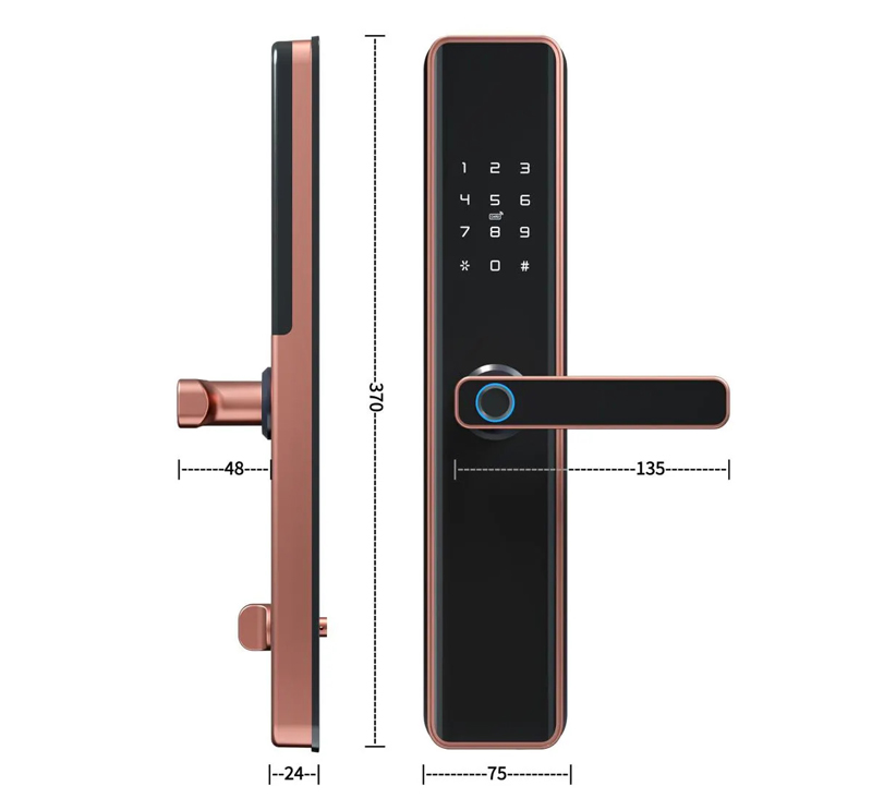 Khóa cửa điện tử Kassler KL-669 Copper - Hàng chính hãng