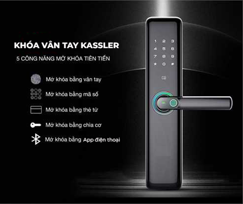 Khóa cửa điện tử Kassler KL-669 Copper - Hàng chính hãng