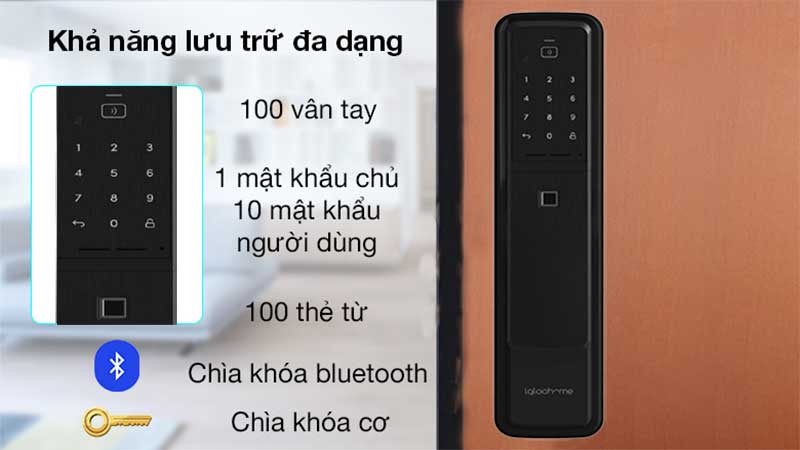 Cách thức mở cửa của Khóa cửa điện tử thông minh Igloohome MP1F