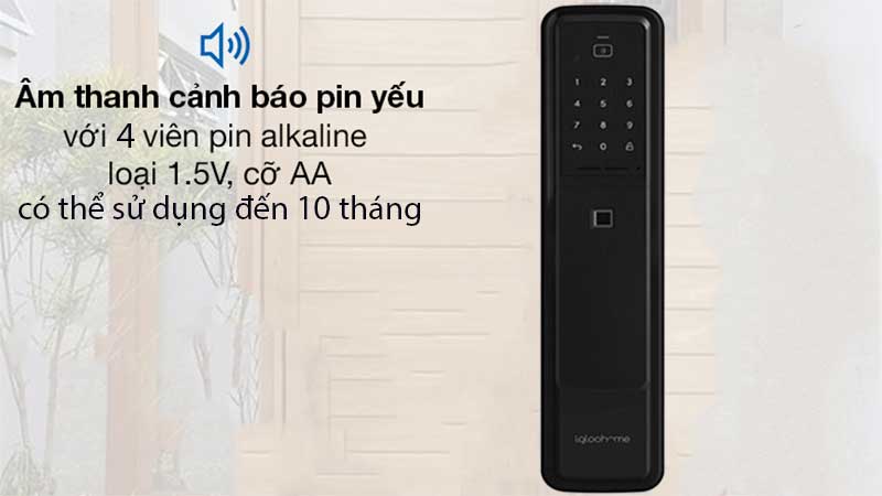 Nguồn điện sử dụng của Khóa cửa điện tử thông minh Igloohome MP1F