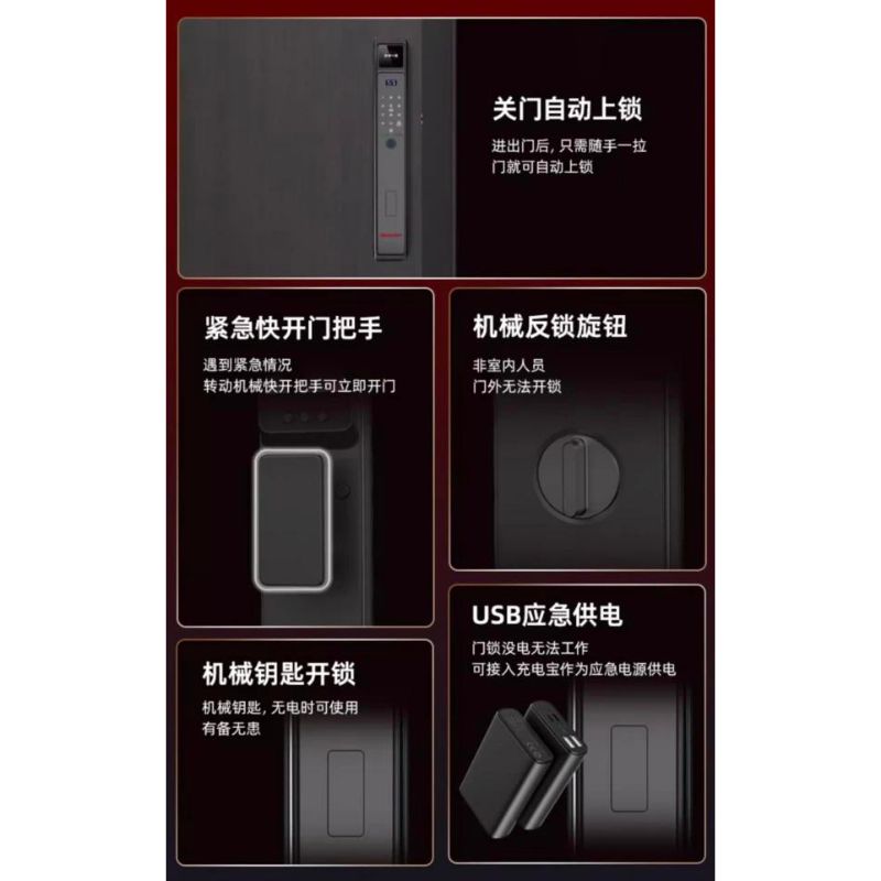 Khóa sử dụng nguồn điện là Pin AA alkaline như Excell, Energizer, Sony…