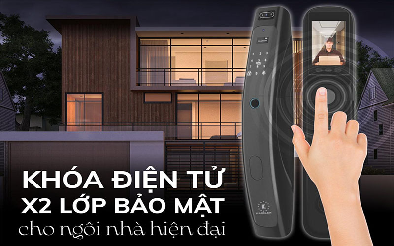 Khóa cửa nhận diện khuôn mặt Kassler KL-898 App Wifi - Hàng chính hãng