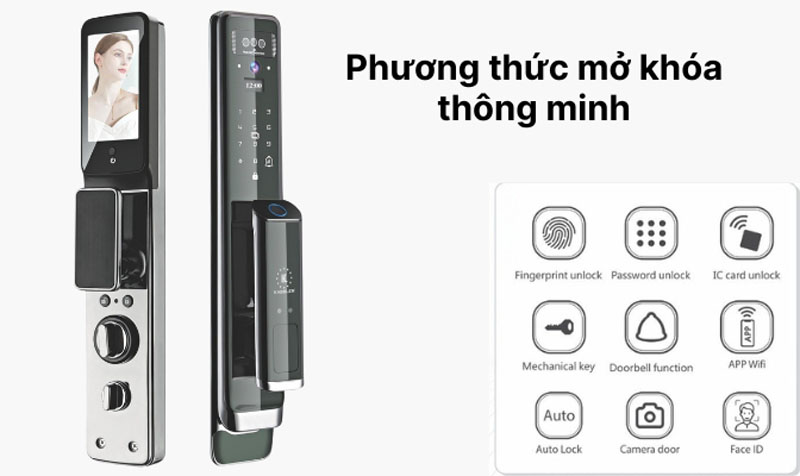 Khóa cửa nhận diện khuôn mặt Kassler KL-838 - Hàng chính hãng