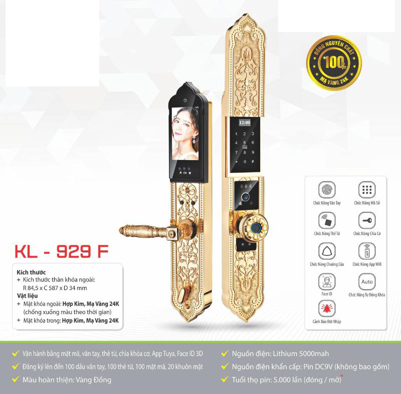 Khóa đại sảnh Kassler KL-929F - Hàng chính hãng