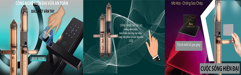 Khóa đại sảnh, biệt thự Demax SL822 - Hàng chính hãng