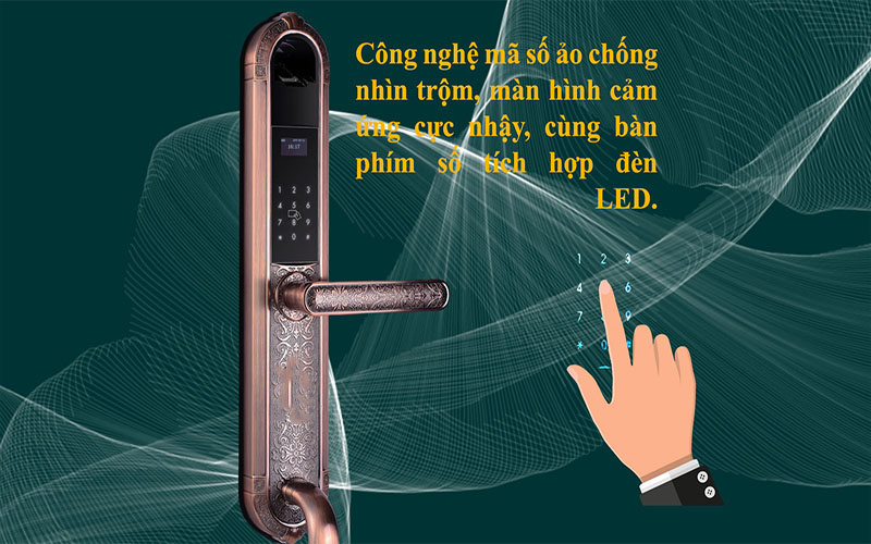 Khóa đại sảnh, biệt thự Demax SL-8915P - Hàng chính hãng