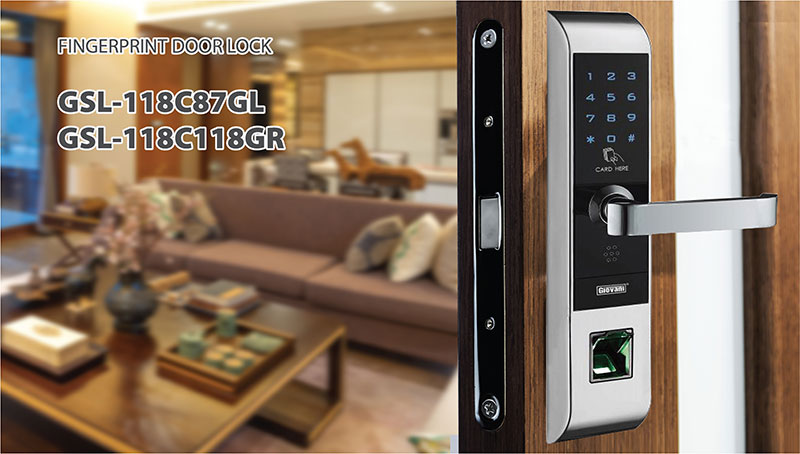 Khóa cửa điện tử Giovani GSL-118C87GL/GR có thiết kế chắc chắn, dễ sử dụng