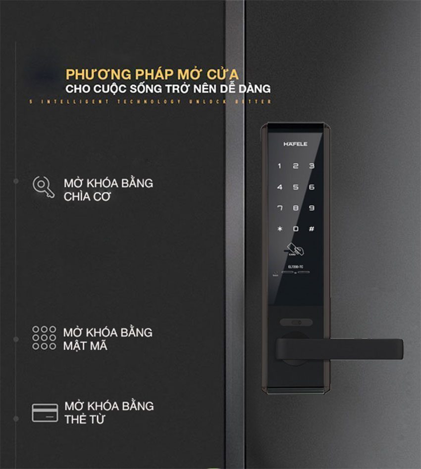 Khóa điện tử Hafele EL7200-TC 912.05.714 - Hàng chính hãng
