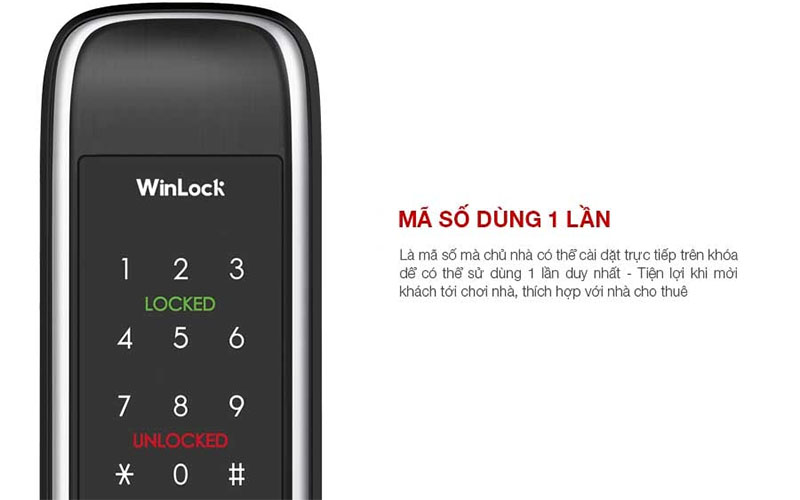 Khóa điện tử Winlock SM-7000K - Hàng chính hãng