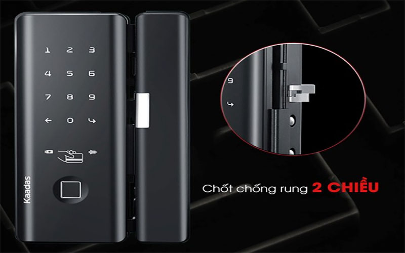 Khóa điện tử cửa kính Kaadas M500 - Hàng chính hãng