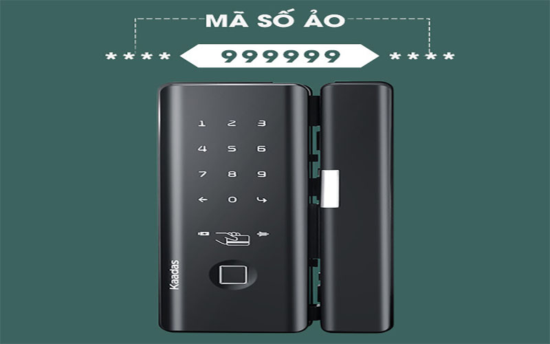 Khóa điện tử cửa kính Kaadas M500 - Hàng chính hãng