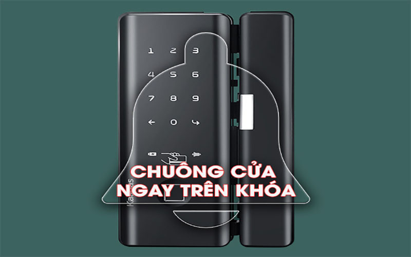 Khóa điện tử cửa kính Kaadas M500 - Hàng chính hãng