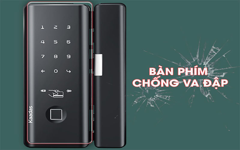 Khóa điện tử cửa kính Kaadas M500 - Hàng chính hãng