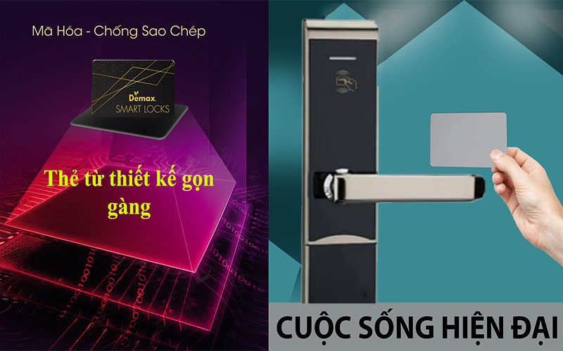 Tính năng thẻ từ của Khóa điện tử thẻ từ Demax HSL608