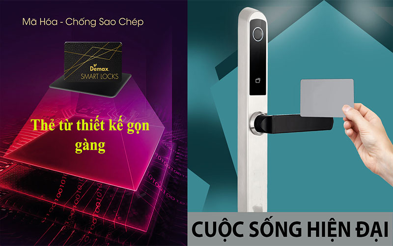 Khóa điện tử thông minh Demax SL101-SUS - Hàng chính hãng
