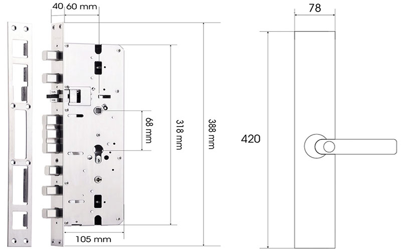 Khóa cửa điện tử thông minh Demax SL630 - Hàng chính hãng
