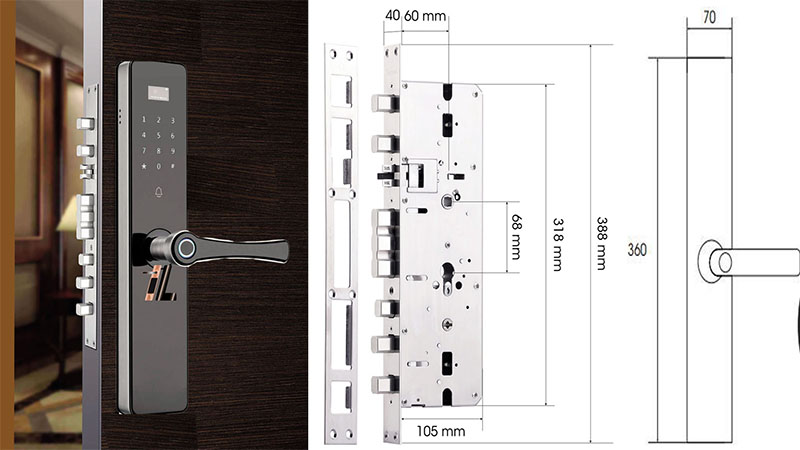Khóa điện tử Demax SL640 - Hàng chính hãng