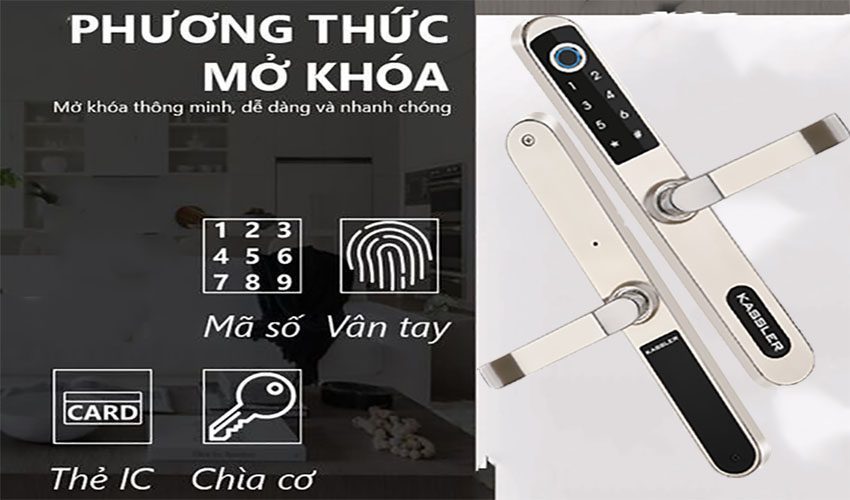 Hình thức mở khóa của Khóa cửa điện tử thông minh Kassler KL-599I