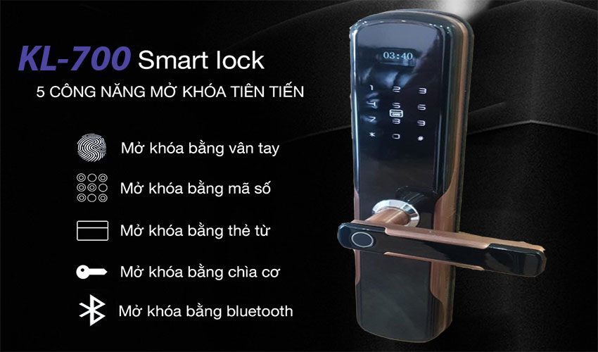 Khóa điện tử vân tay Kassler KL-700 - Hàng chính hãng