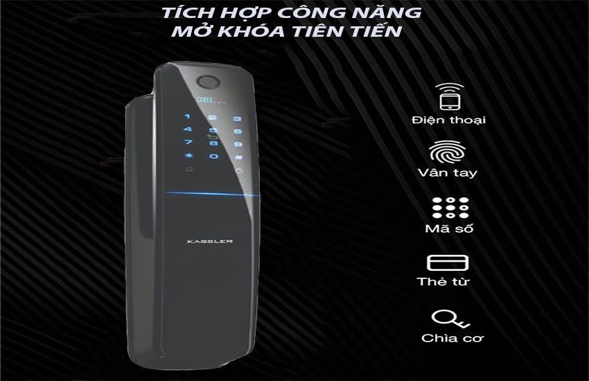 Khóa điện tử vân tay Kassler KL-858 - Hàng chính hãng